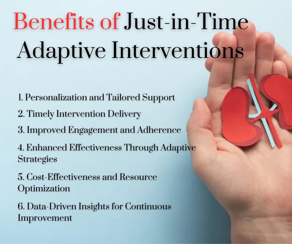 Benefits of Just-in-Time Adaptive Interventions