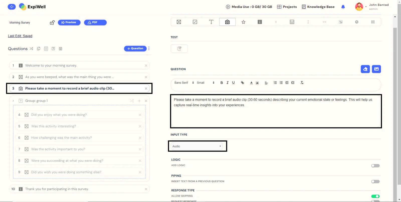 Simplifying Survey Creation and Data Collection in ExpiWell